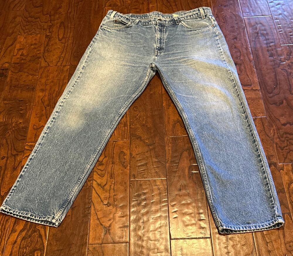 Levi’s 505 Orange Tab Jeans 36x30 Vintage 90s Light Wash Straight Leg June 1993